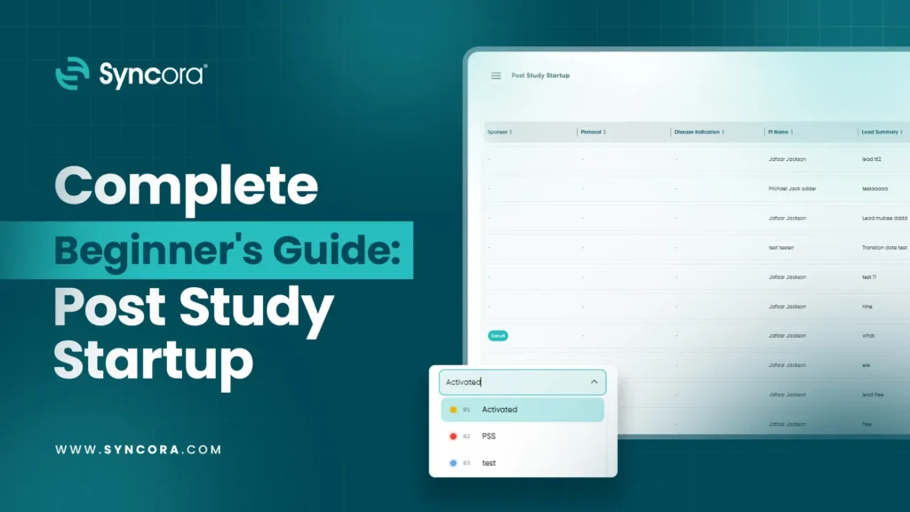 Syncora Training | Post Study Startup